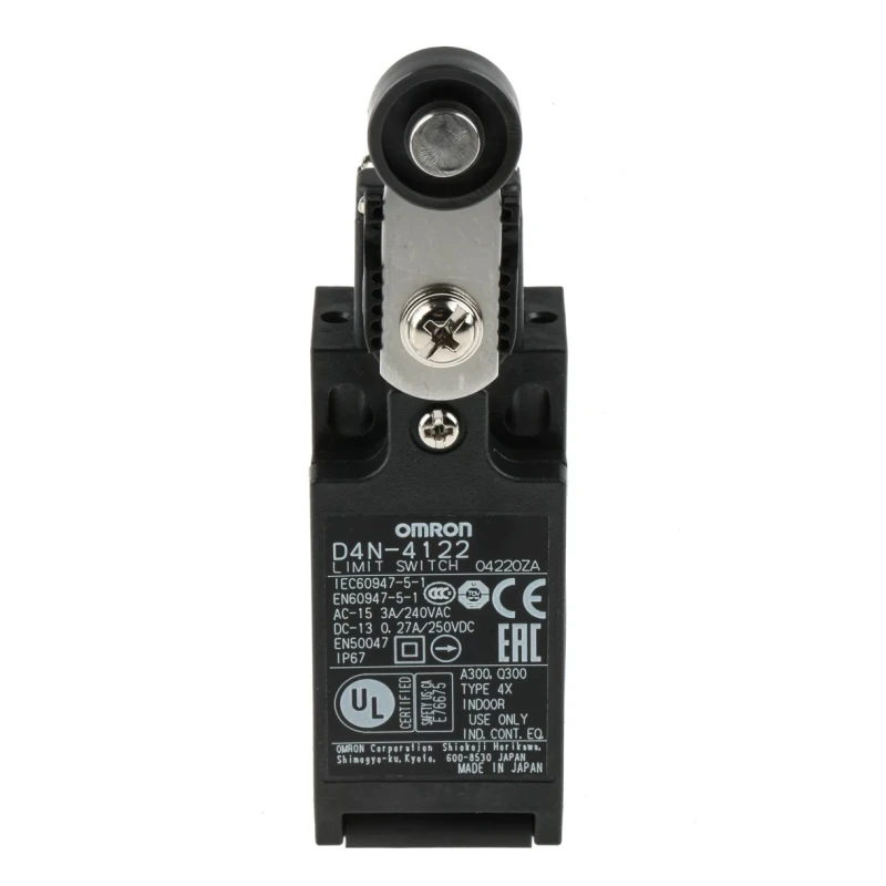 Omron Roller Lever Interlock Switch 1 NO/1 NC, IP67 Polyester Housing, 4A Current 