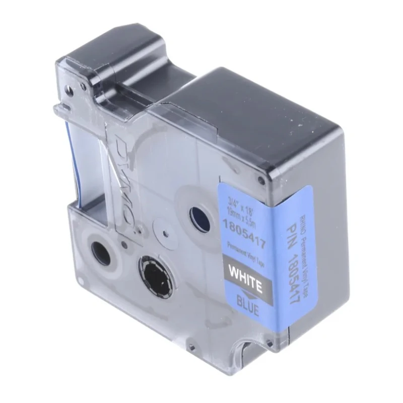 Dymo White on Blue Label Printer Tape 19 mm Width, 5.5 m Length 1805417