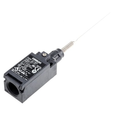 Omron Limit Switch with Cats Whisker Actuator 1 NO/1 NC IP67 Metal Stainless Steel Resin Housing 
