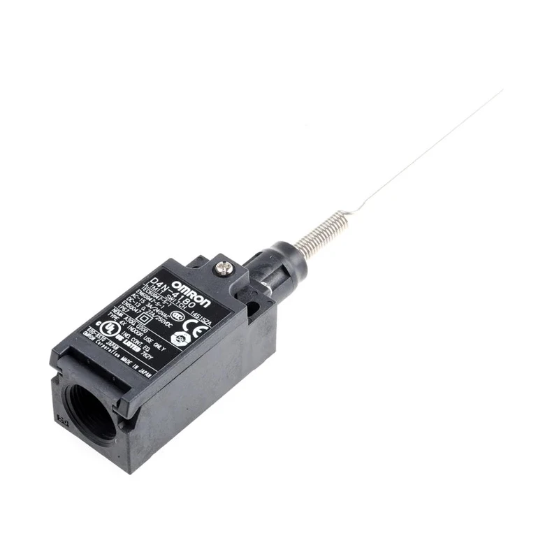 Omron Limit Switch with Cats Whisker Actuator 1 NO/1 NC IP67 Metal Stainless Steel Resin Housing 