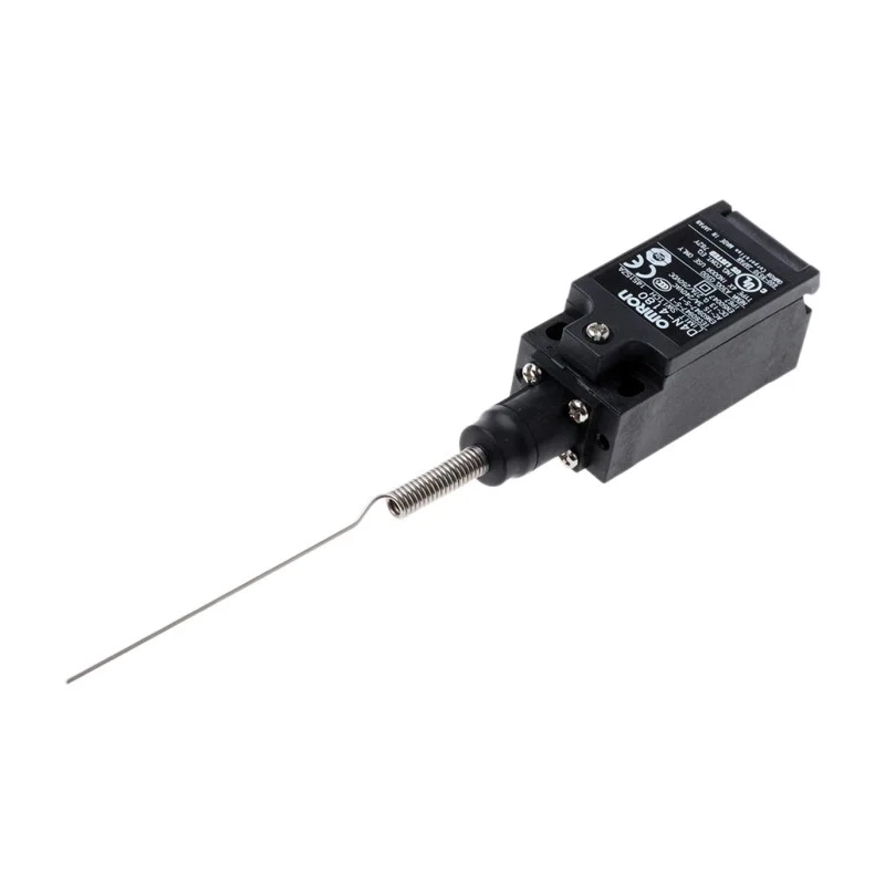 Omron Limit Switch with Cats Whisker Actuator 1 NO/1 NC IP67 Metal Stainless Steel Resin Housing 