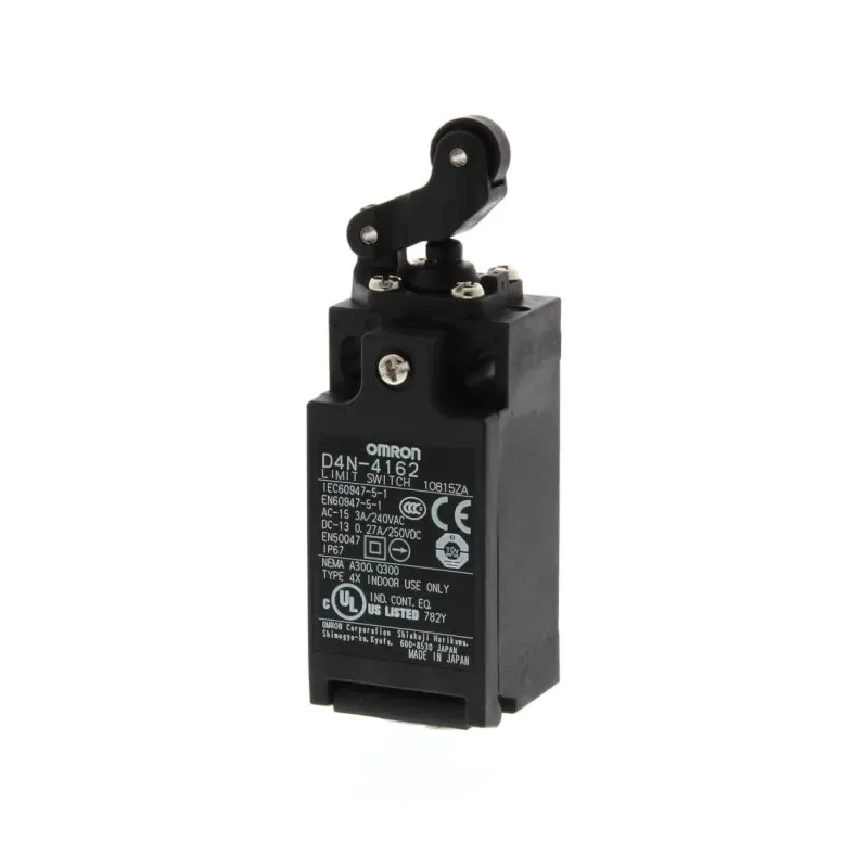 Omron D4n Series Roller Lever Limit Switch, 1 NO/1 NC Contact Configuration, , Metal Lever with Plastic Resin Lever IP67