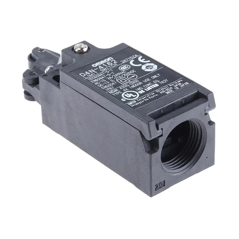 Omron D4n Series Roller Lever Limit Switch, 1 NO/1 NC Contact Configuration, , Metal Lever with Plastic Resin Lever IP67