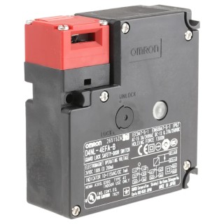 Omron Solenoid Interlock Switch Power to Unlock 24V DC 50mA Contact Current IP67 D4NL Series 