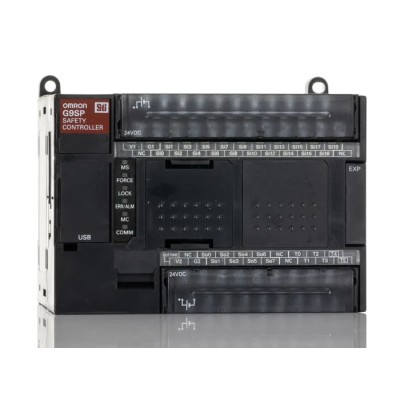 Omron Safety Controller G9SP Series, 20 Safety Inputs, 8 Safety Outputs, 24V dc, Model 