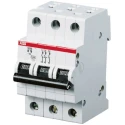 ABB System Pro M Compact S200 Miniature Circuit Breaker, 3-Pole, 16A, Type B, 400V AC, 6 kA 2CDS253001R0165 S203-B16