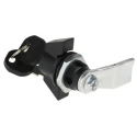 RS PRO Black Metal and Plastic Cylinder Key Locking Handle for Steel Enclosures 746-7380