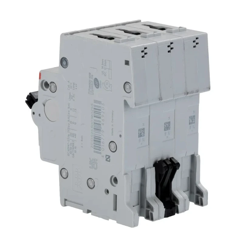 ABB System Pro M Compact S200 Miniature Circuit Breaker, 3-Pole, 25A, Type B, 400V AC, 10 kA 2CDS253001R0255 S203-B25