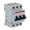 ABB System Pro M Compact S200 Miniature Circuit Breaker, 3-Pole, 10A, Type B, 400V AC, 10 kA 2CDS253001R0105 S203-B10