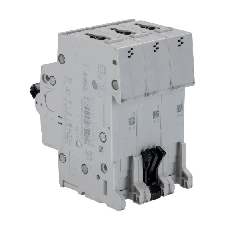 ABB System Pro M Compact S200 Miniature Circuit Breaker 3-Pole 50A Type B 400V AC 10kA Breaking 2CDS253001R0505 S203-B50