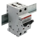 ABB System Pro M Compact S200 Miniature Circuit Breaker, 2-Pole, 3A, Type C, 440V AC, 125V DC, 6 kA 2CDS252001R0034 S202-C3