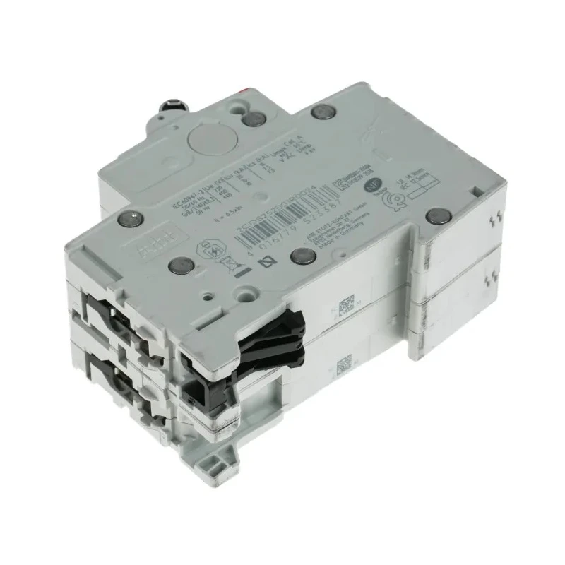 ABB System Pro M Compact S200 Miniature Circuit Breaker, 2-Pole, 2A Current Rating, Type C Tripping 2CDS252001R0024 S202-C2