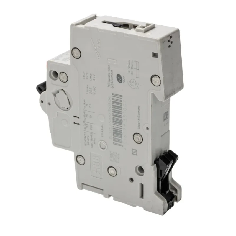ABB System Pro M Compact S200 Miniature Circuit Breaker 1-Pole 50A Type C 230V AC 72V DC 10kA 2CDS251001R0504 S201-C50