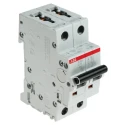 ABB Miniature Circuit Breaker 2-Pole 4A Type C 400V AC 6kA Breaking Capacity 2CDS252001R0044 S202-C4