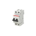 ABB System Pro M Compact S200 Miniature Circuit Breaker, 2-Pole, 2A Current Rating, Type C Tripping 2CDS252001R0024 S202-C2
