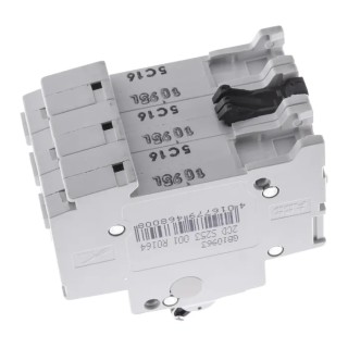 ABB System Pro M Compact S200 Miniature Circuit Breaker 3-Pole 16A Type C 400V AC 6 kA Breaking 2CDS253001R0164 S203-C16