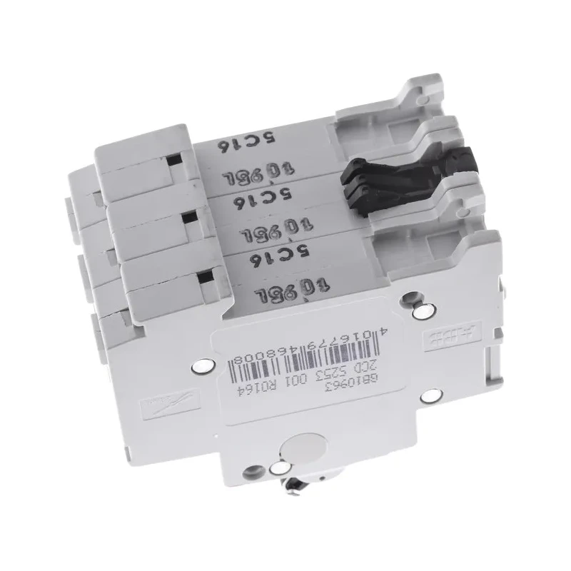 ABB System Pro M Compact S200 Miniature Circuit Breaker 3-Pole 16A Type C 400V AC 6 kA Breaking 2CDS253001R0164 S203-C16