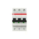ABB System Pro M Compact S200 Miniature Circuit Breaker 3-Pole 10A Type C 400V AC 110V DC 6kA 2CDS253001R0104 S203-C10