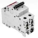 ABB System Pro M Compact S200 Miniature Circuit Breaker, 2-Pole, 16A, Type C, 400V AC, 6 kA 2CDS252001R0164 S202-C16
