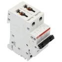 ABB System Pro M Compact S200 Miniature Circuit Breaker, 2-Pole, 13A, Type C, 440V AC, 125V DC, 6 2CDS252001R0134 S202-C13