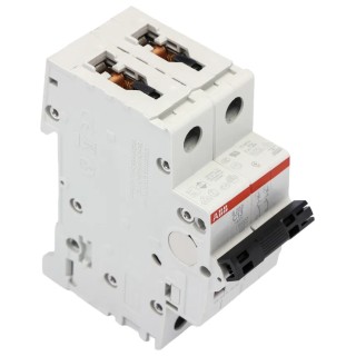 ABB System Pro M Compact S200 Miniature Circuit Breaker, 2-Pole, 13A, Type C, 440V AC, 125V DC, 6 2CDS252001R0134 S202-C13
