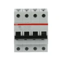 ABB System Pro M Compact S200 Miniature Circuit Breaker, 4-Pole, 63A, Type C, 400V AC, 110V DC, 6 2CDS254001R0634 S204-C63