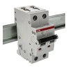 ABB System Pro M Compact S200 Miniature Circuit Breaker, 2-Pole, 4A, Type D, 400V AC, 125V DC, 10kA 2CDS252001R0041 S202-D4