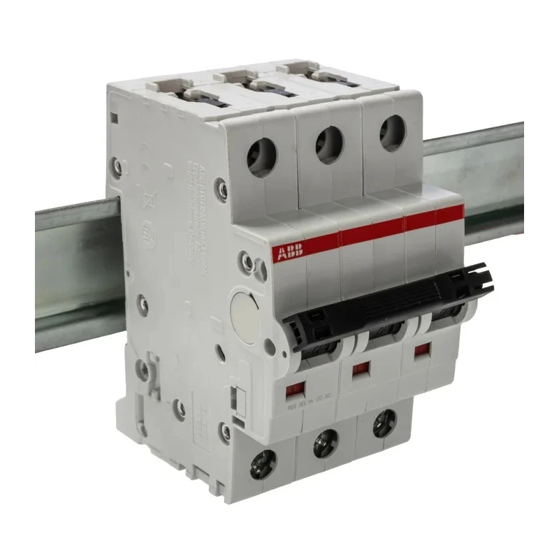 ABB System Pro M Compact S200 Miniature Circuit Breaker, 3-Pole, 50A, Type C, 400V AC, 10 kA 2CDS253001R0504 S203-C50