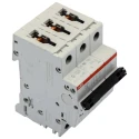 ABB System Pro M Compact S200 Miniature Circuit Breaker, 3-Pole, 8A, Type C, 400V AC, 6 kA Breaking 2CDS253001R0084 S203-C8