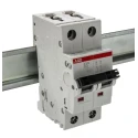 ABB System Pro M Compact S200 Miniature Circuit Breaker 2-Pole 3A Type D 400V AC 125V DC 10kA 2CDS252001R0031 S202-D3