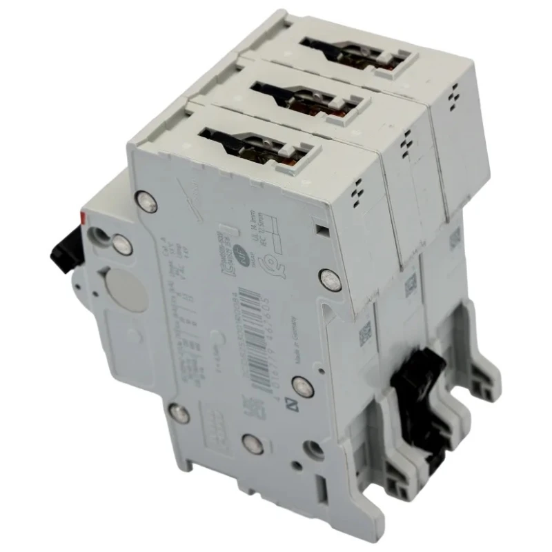 ABB System Pro M Compact S200 Miniature Circuit Breaker, 3-Pole, 8A, Type C, 400V AC, 6 kA Breaking 2CDS253001R0084 S203-C8