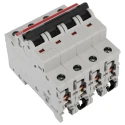 ABB System Pro M Compact S200 Miniature Circuit Breaker, 4-Pole, 6A, Type D Thermal Tripping, 400V 2CDS254001R0061 S204-D6