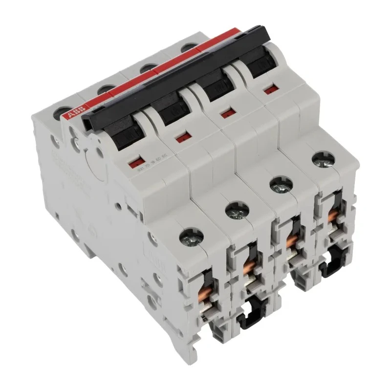ABB System Pro M Compact S200 Miniature Circuit Breaker, 4-Pole, 6A, Type D Thermal Tripping, 400V 2CDS254001R0061 S204-D6