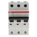 ABB System Pro M Compact S200 Miniature Circuit Breaker 3-Pole 63A Type C 400V AC 12V DC 6kA 2CDS253001R0634 S203-C63