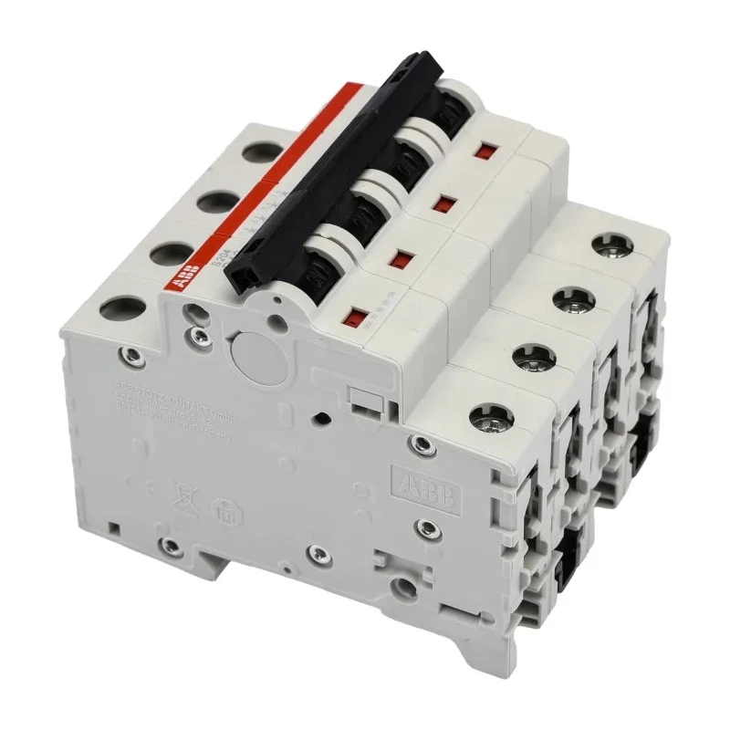 ABB System Pro M Compact S200 Miniature Circuit Breaker, 4-Pole, 40A, Type D, 400V AC, 6 kA 2CDS254001R0401 S204-D40