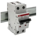 ABB System Pro M Compact S200 Miniature Circuit Breaker, 2-Pole, 1A, Type K, 400V ac AC, 125 V dc 2CDS252001R0217 S202-K1