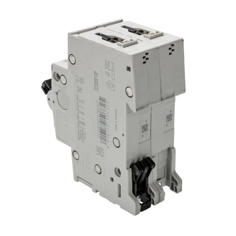ABB System Pro M Compact S200 Miniature Circuit Breaker, 2-Pole, 1A, Type K, 400V ac AC, 125 V dc 2CDS252001R0217 S202-K1