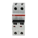ABB System Pro M Compact S200 Miniature Circuit Breaker 2-Pole 6A Type K 400V AC 125V DC 6 kA 2CDS252001R0377 S202-K6