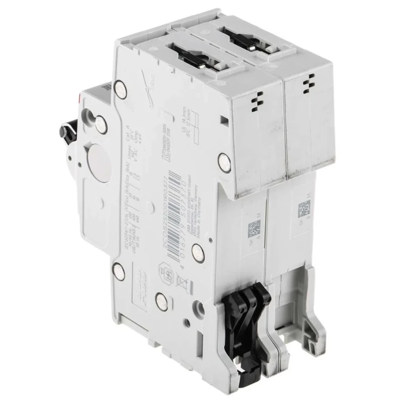 ABB System Pro M Compact S200 Miniature Circuit Breaker 2-Pole 6A Type K 400V AC 125V DC 6 kA 2CDS252001R0377 S202-K6