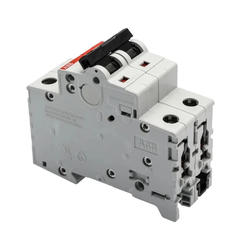 ABB System Pro M Compact S200 Miniature Circuit Breaker, 2-Pole, 4A, Type K Tripping, 440V AC, 125V 2CDS252001R0337 S202-K4
