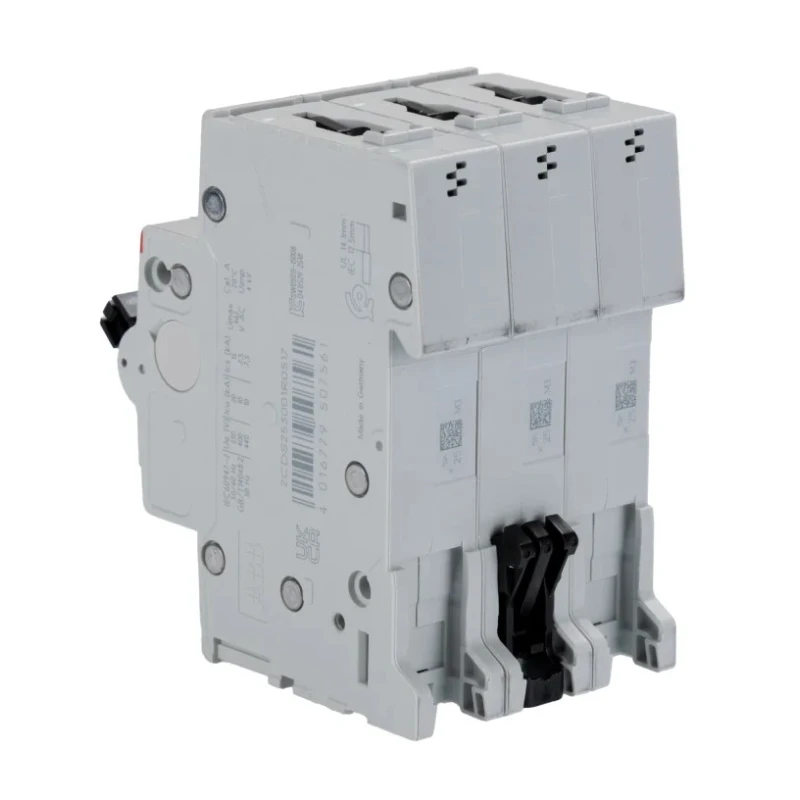 ABB System Pro M Compact S200 Miniature Circuit Breaker 3-Pole 25A Type K 400V AC 10 kA Breaking 2CDS253001R0517 S203-K25