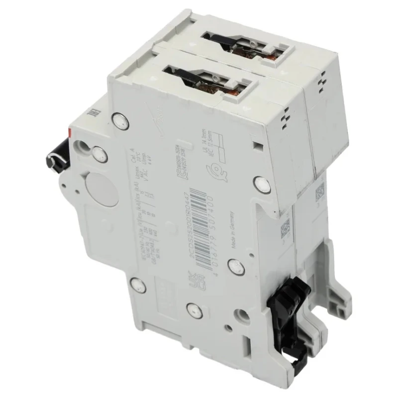 ABB Miniature Circuit Breaker 2-Pole 13A Type K 440V AC 125V DC 6kA Breaking Capacity 2CDS252001R0447 S202-K13