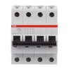 ABB System Pro M Compact S200 Miniature Circuit Breaker 4-Pole 20A Type K 400V AC 6 kA Breaking 2CDS254001R0487 S204-K20