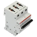 ABB System Pro M Compact S200M Miniature Circuit Breaker, 3-Pole, 8A, Type C, 400V AC, 12V DC, 10 2CDS273001R0084 S203M-C8