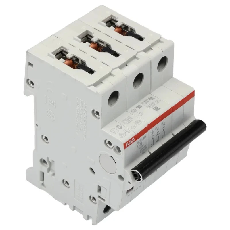 ABB System Pro M Compact S200M Miniature Circuit Breaker, 3-Pole, 8A, Type C, 400V AC, 12V DC, 10 2CDS273001R0084 S203M-C8