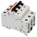 ABB System Pro M Compact S200M Miniature Circuit Breaker, 3-Pole, 8A, Type C, 400V AC, 12V DC, 10 2CDS273001R0084 S203M-C8