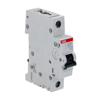 ABB System Pro M Compact S200M Miniature Circuit Breaker 1-Pole 32A Type D 230V AC 72V DC 15 kA 2CDS271001R0321 S201M-D32