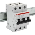 ABB System Pro M Compact S200M Miniature Circuit Breaker, 3-Pole, 63A, Type D, 400V AC, 12V DC 2CDS273001R0631 S203M-D63