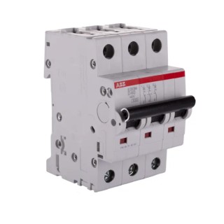 ABB System Pro M Compact S200M Miniature Circuit Breaker 3-Pole 40A Type D 400V ac 125V dc 10kA 2CDS273001R0401 S203M-D40