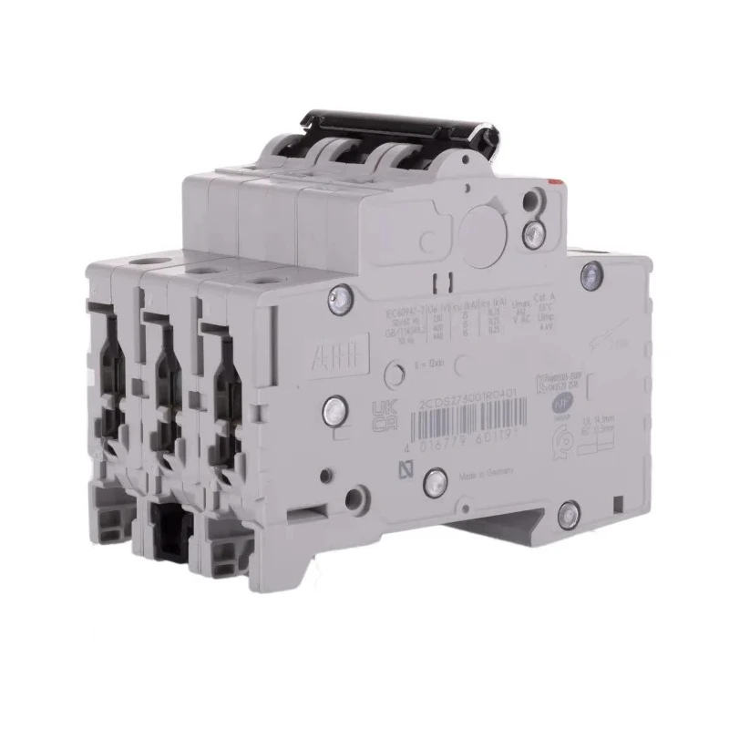 ABB System Pro M Compact S200M Miniature Circuit Breaker 3-Pole 40A Type D 400V ac 125V dc 10kA 2CDS273001R0401 S203M-D40